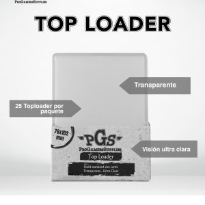 Top Loader - 25 Unidades - PGS