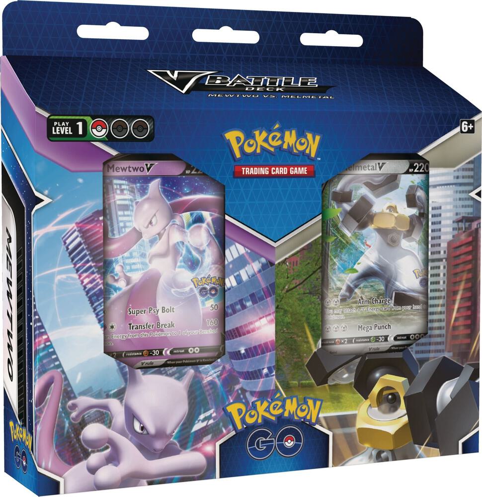 Pokemon GO V Battle Deck Bundle Mewtwo V / Melmetal V Ingles
