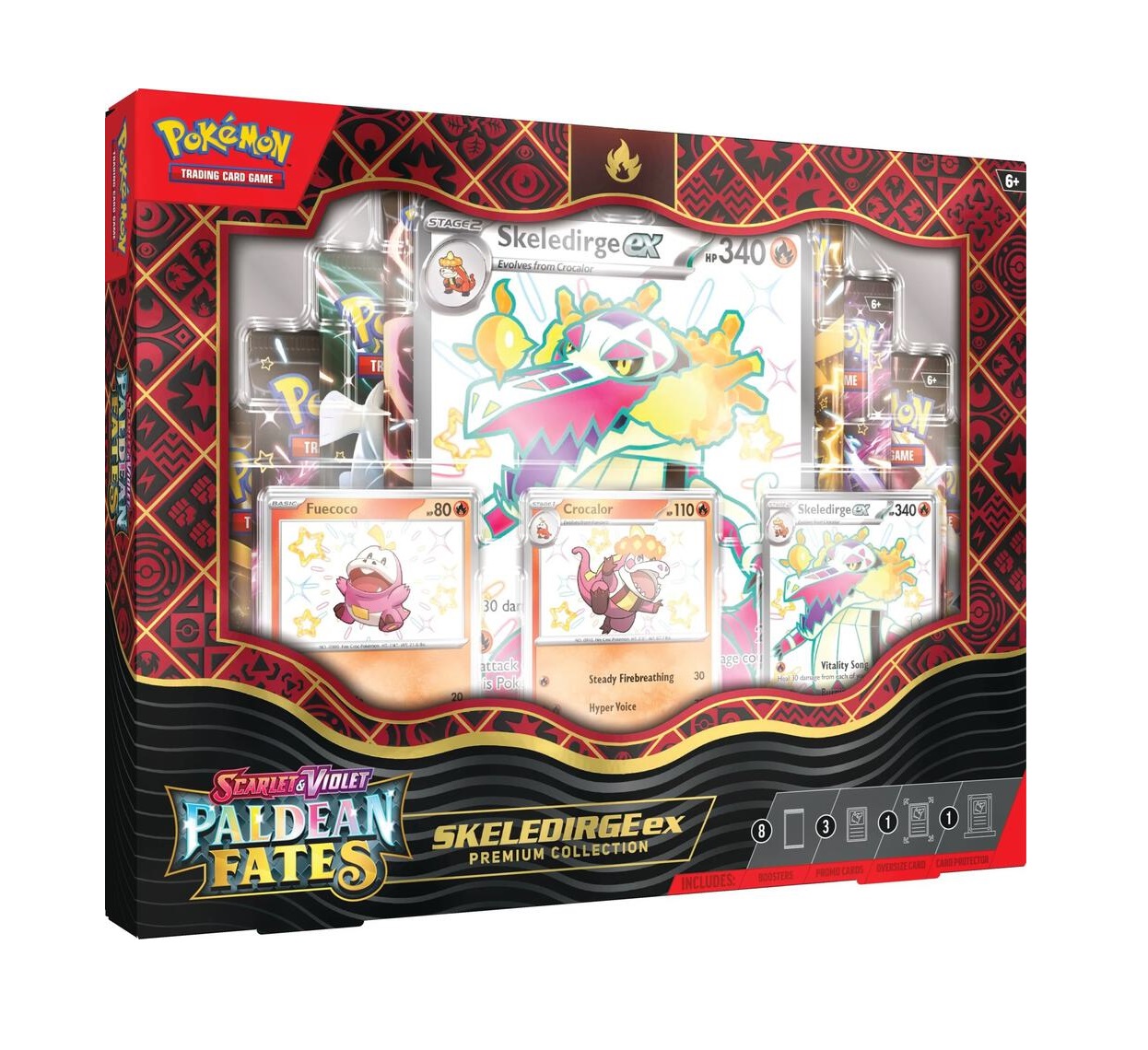 Paldean Fates Premium Collection Skeledirge ex Español