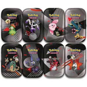 Alternative view of Caja Sellada Mini Tin x 8 - Black White Español