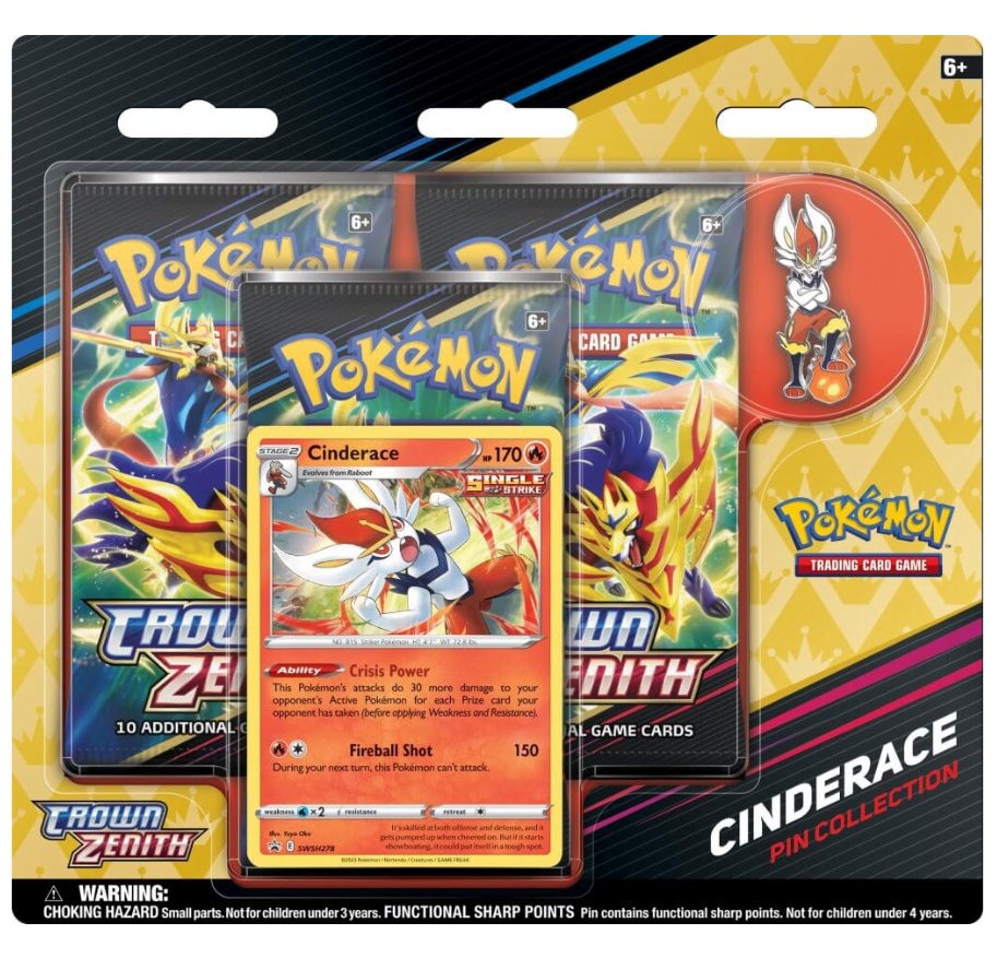 Crown Zenith - Blister Pin Ingles ( Cinderace )