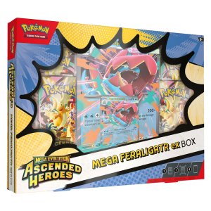 Ascended Heroes – Mega ex Box – Mega Feraligatr Ex INGLES