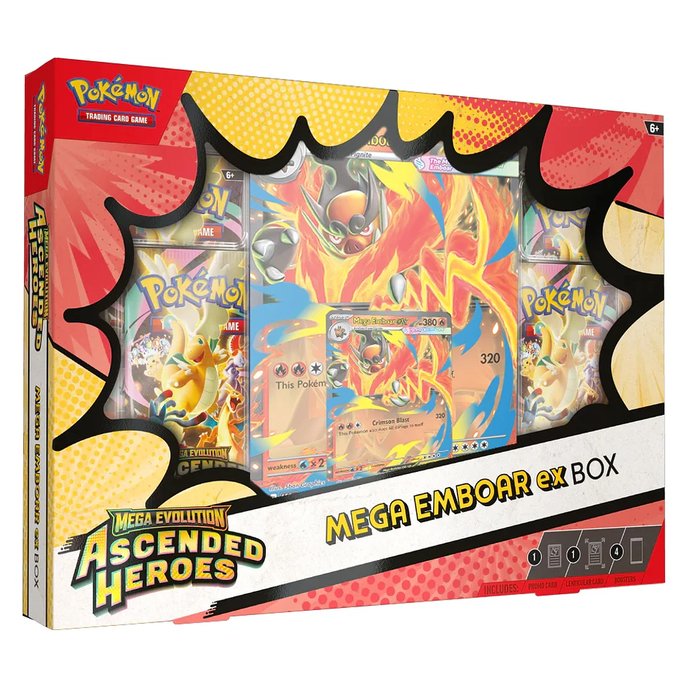 Ascended Heroes – Mega ex Box – Mega Emboar Ex INGLES