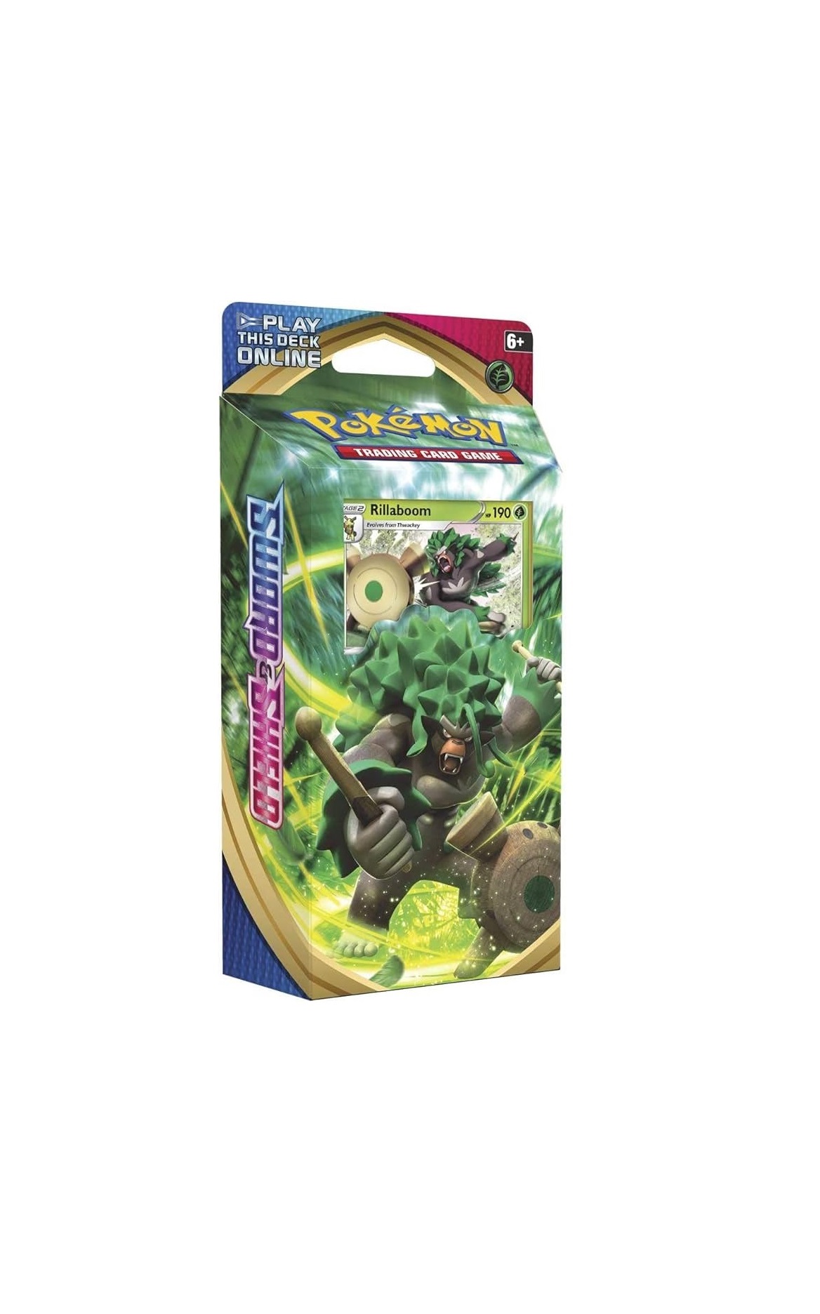 Mazo Deck Sword & Shield Theme Deck Rillaboom - INGLES