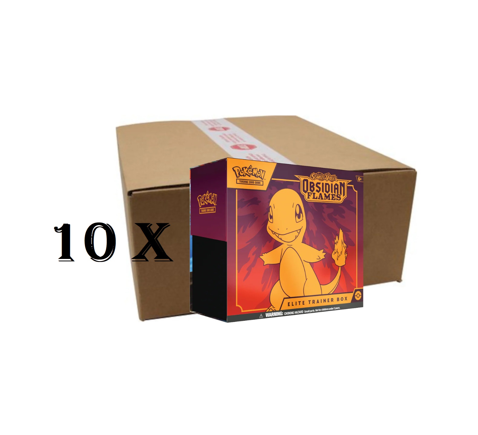 Case (10 unidades) – Obsidian Flames – Elite Trainer Box ESPAÑOL