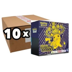 Case x 10 – Surging Sparks – Elite Trainer Box INGLES