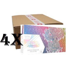 CASE X 4 - Prismatic Evolutions – Super Premium Collection – INGLES