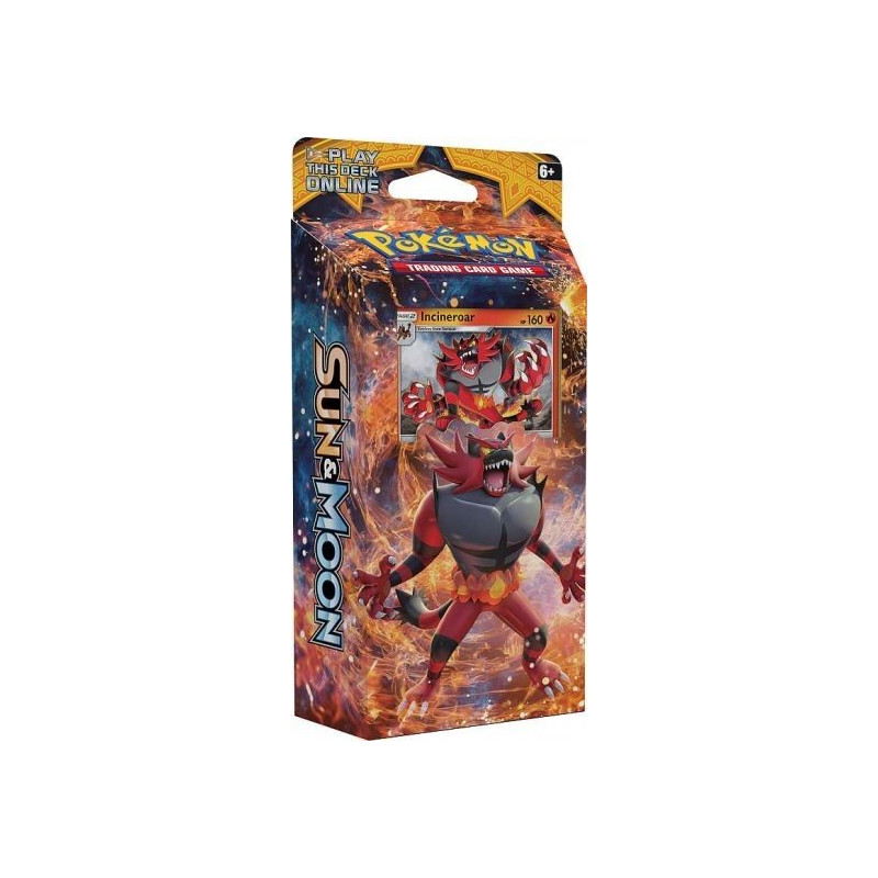 Mazo Deck Sun & Moon Base Set Theme Deck Roaring Heat Incineroar – INGLES