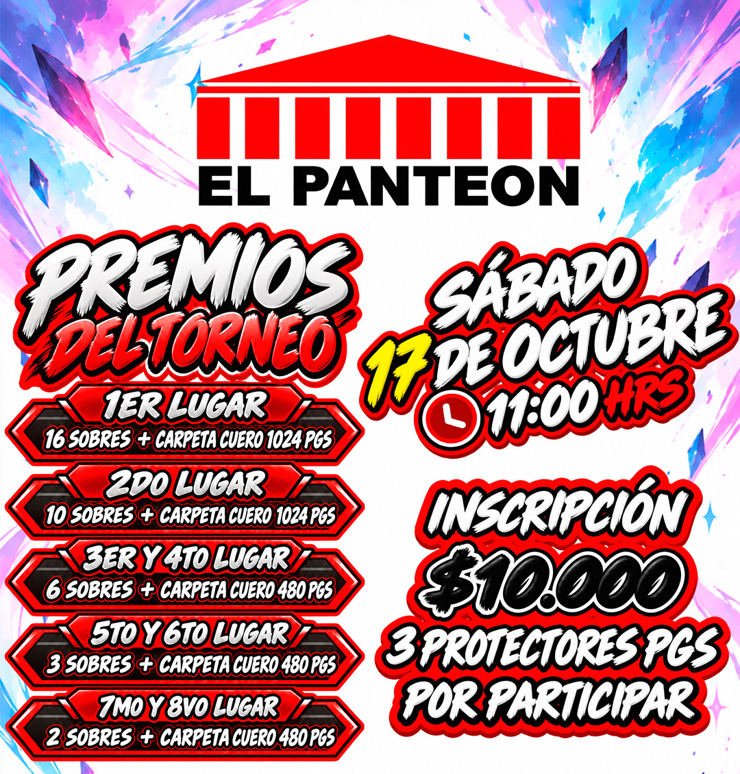INSCRIPCION TORNEO POKEMON SABADO 17 DE OCTUBRE